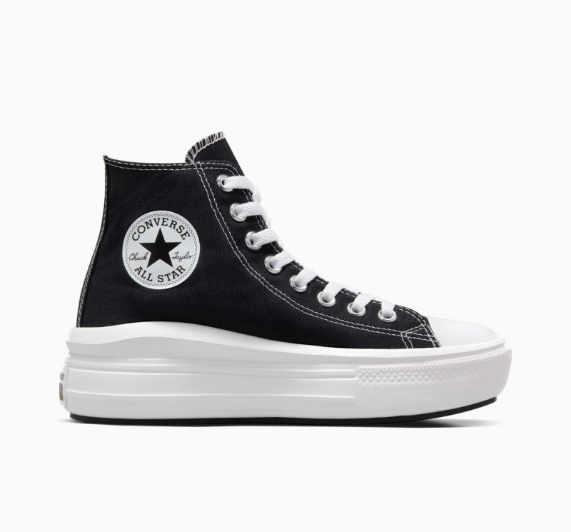 Converse Chuck Taylor All Star Move Plattform Schwarz Weiß | 0592-KMDUG