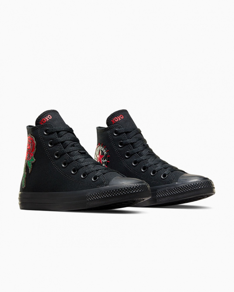 Converse Chuck Taylor All Star Rose Schwarz Rot Grün | 3590-KCNLT