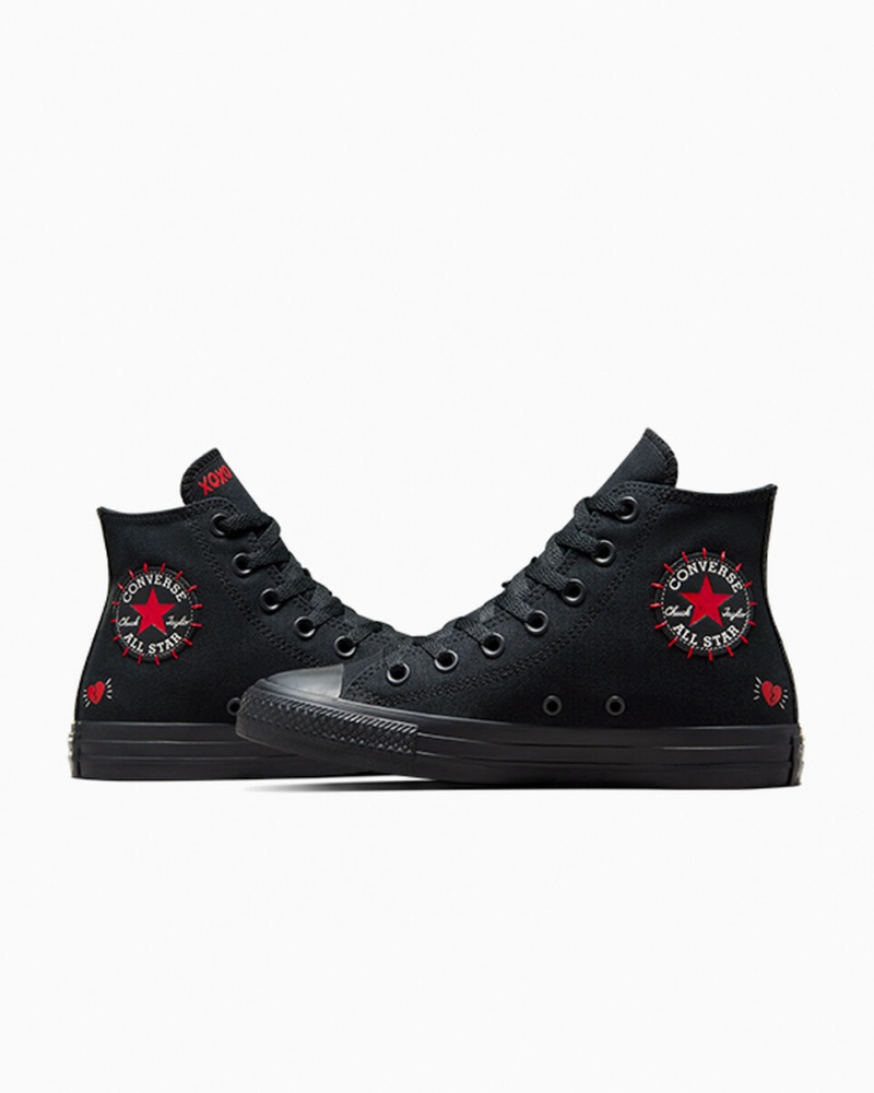 Converse Chuck Taylor All Star Rose Schwarz Rot Grün | 3590-KCNLT