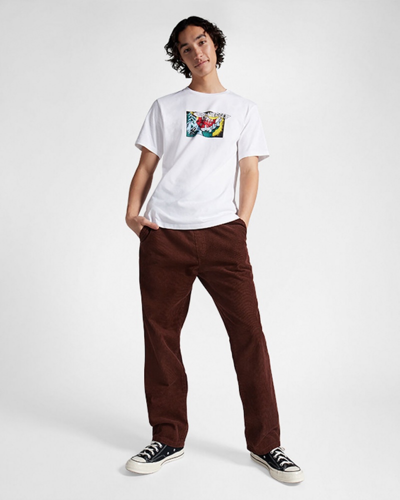 Converse Comic T-Shirt Weiß | 6502-EKVXG