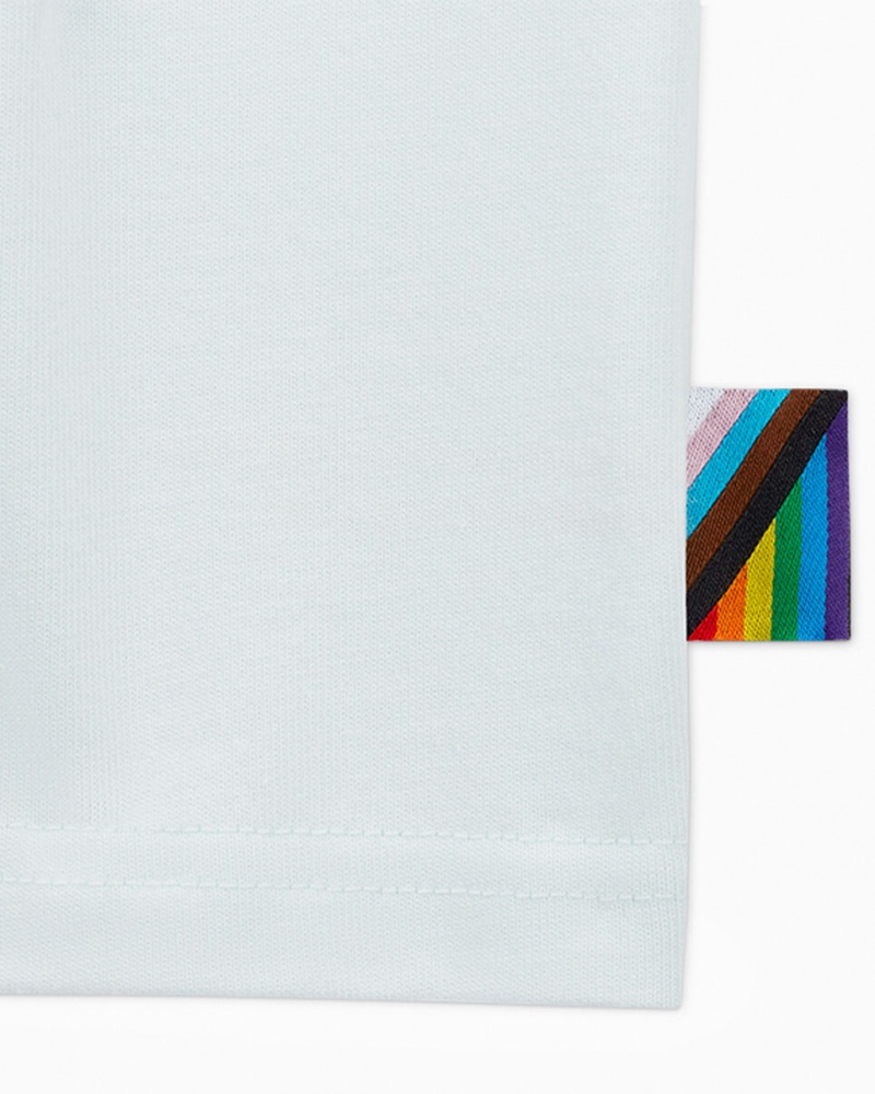 Converse Converse Go-To All Star Pride Together T-Shirt Aqua Mist | 6597-VGRCJ