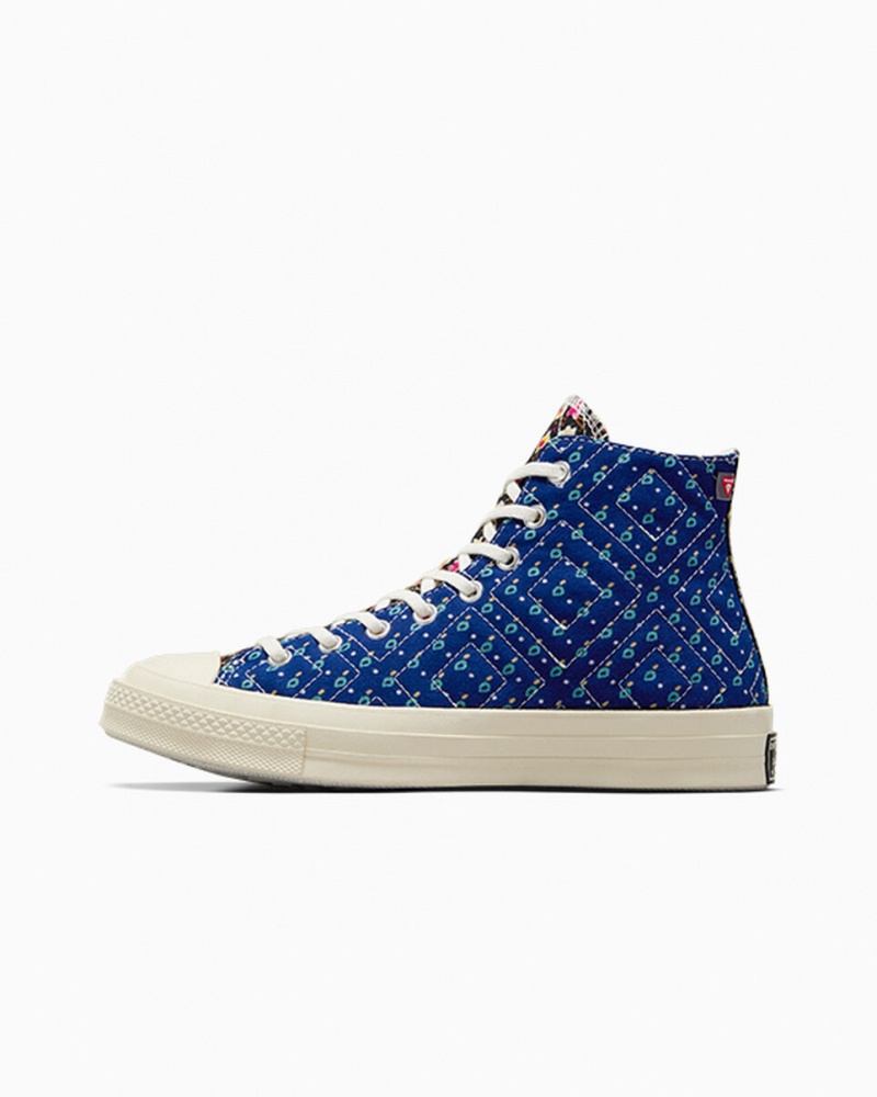 Converse Converse Upcycled Floral Chuck 70 Schwarz Rot Blau | 1068-DYHLZ