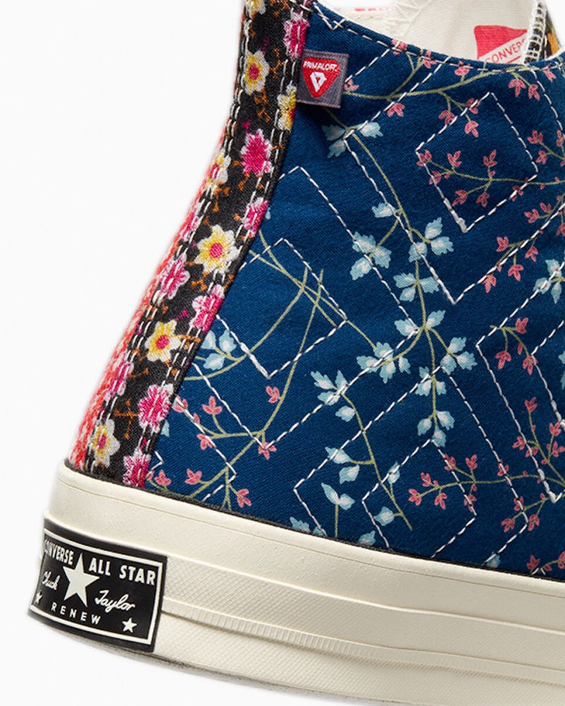 Converse Converse Upcycled Floral Chuck 70 Schwarz Rot Blau | 1068-DYHLZ
