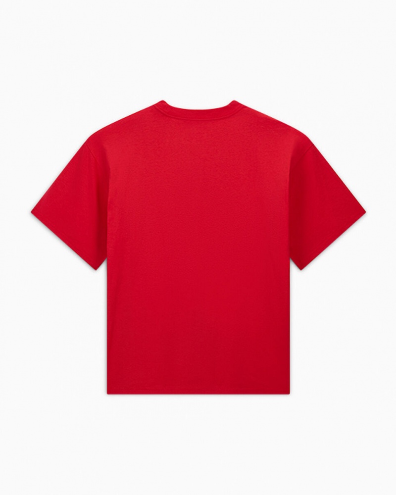 Converse Converse x LFC Loose-Fit T-Shirt Tomato | 8762-SWMHR