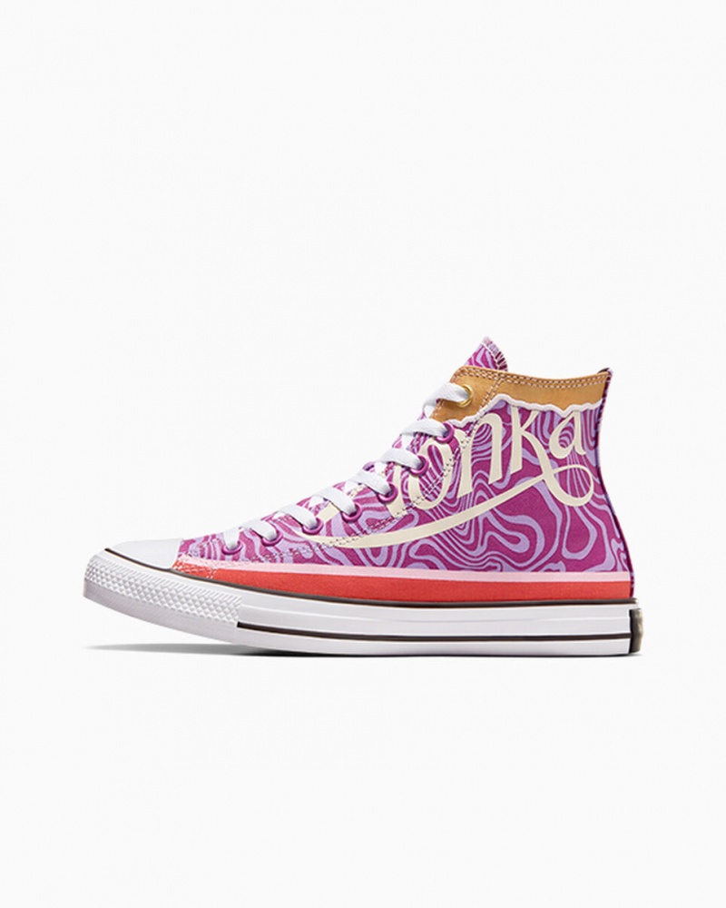 Converse Converse x Wonka Chuck Taylor All Star Swirl Lila Weiß Schwarz | 2315-PERHT