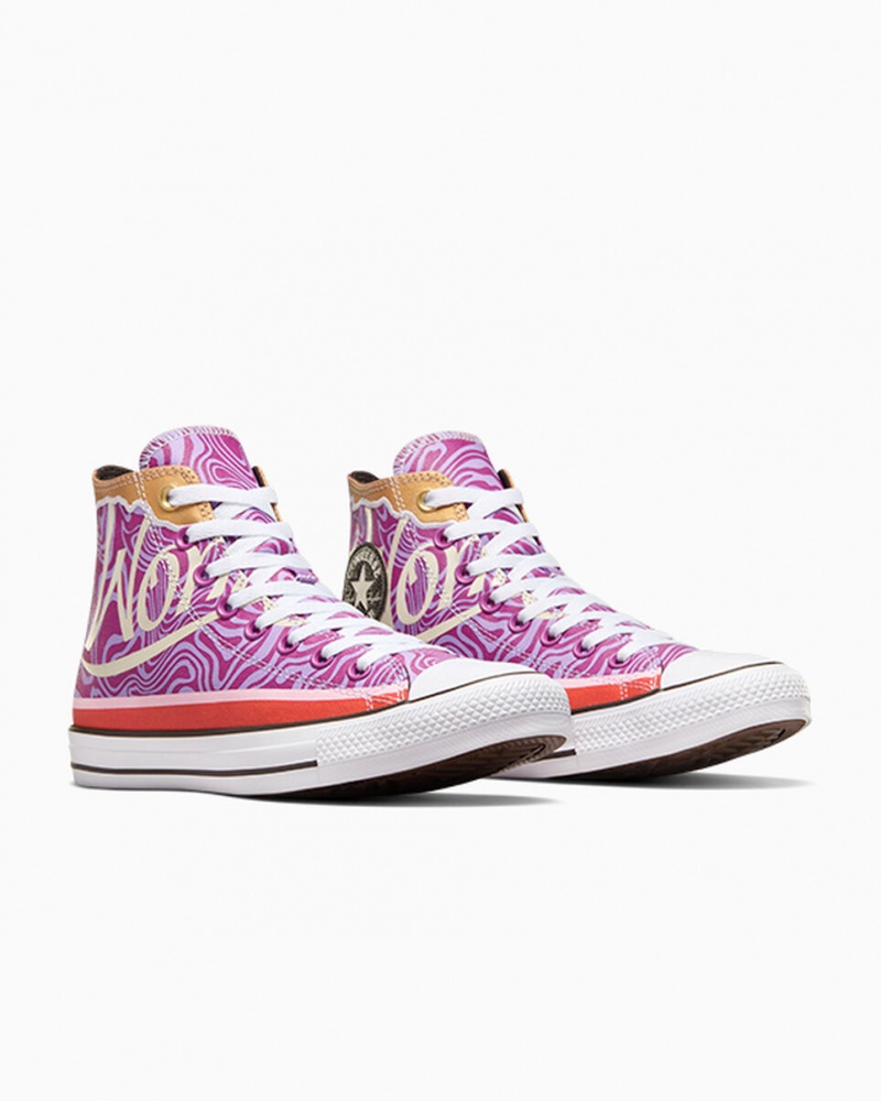Converse Converse x Wonka Chuck Taylor All Star Swirl Lila Weiß Schwarz | 2315-PERHT