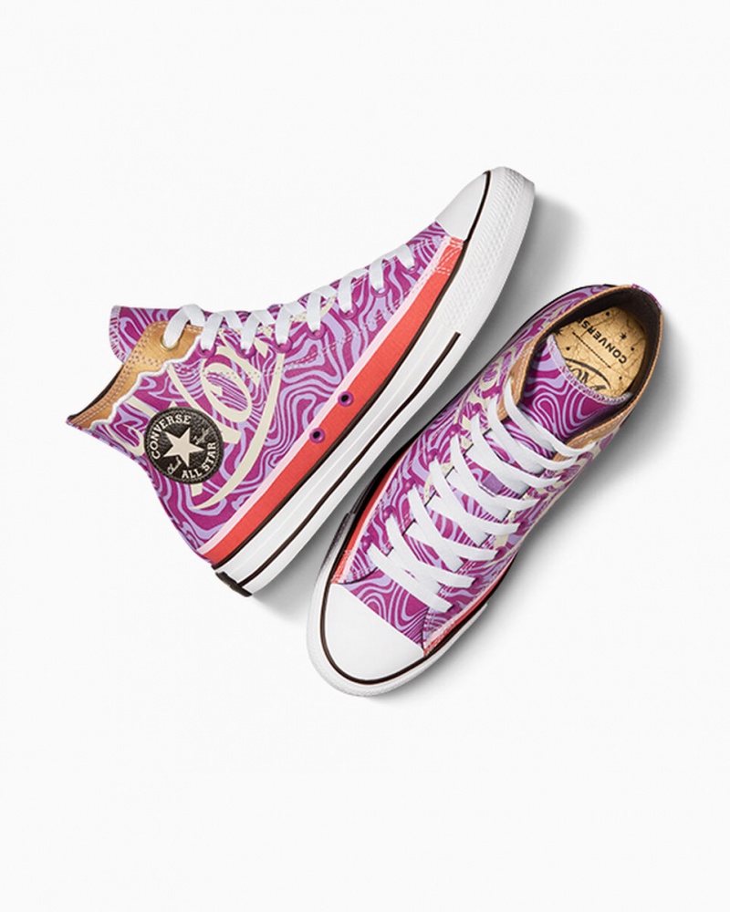 Converse Converse x Wonka Chuck Taylor All Star Swirl Lila Weiß Schwarz | 2315-PERHT