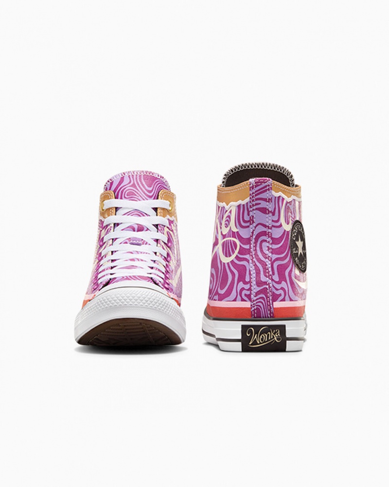 Converse Converse x Wonka Chuck Taylor All Star Swirl Lila Weiß Schwarz | 2315-PERHT