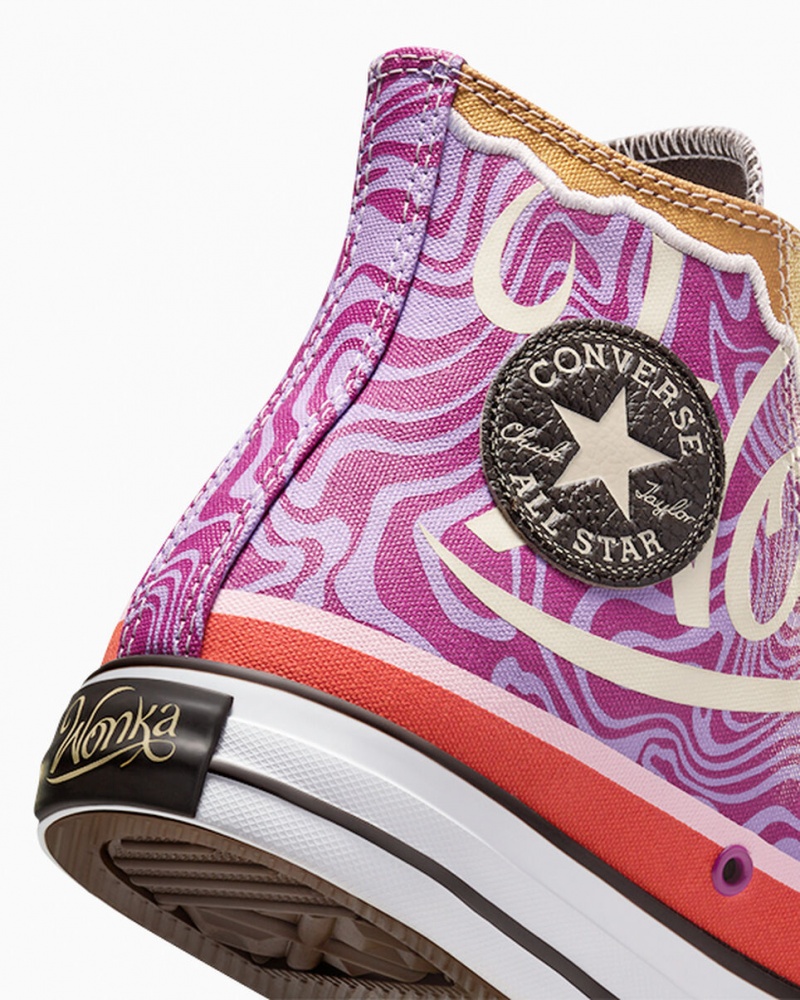 Converse Converse x Wonka Chuck Taylor All Star Swirl Lila Weiß Schwarz | 2315-PERHT