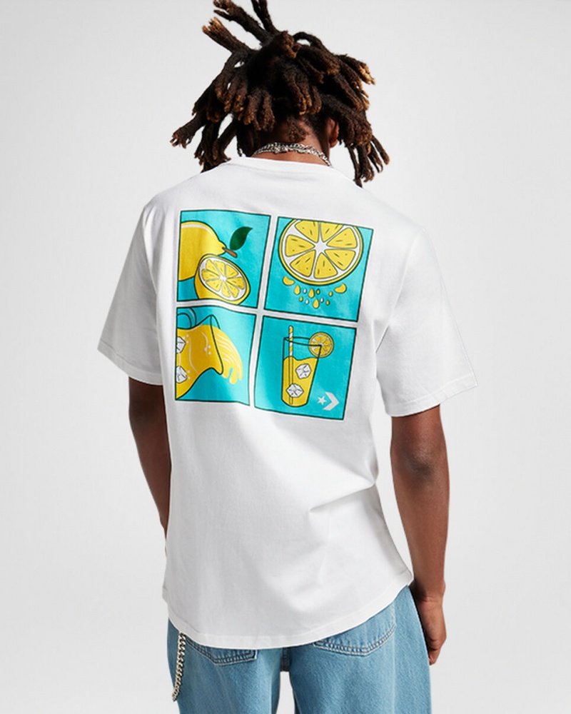 Converse How-To Lemonade T-Shirt Weiß | 4908-HQJUR