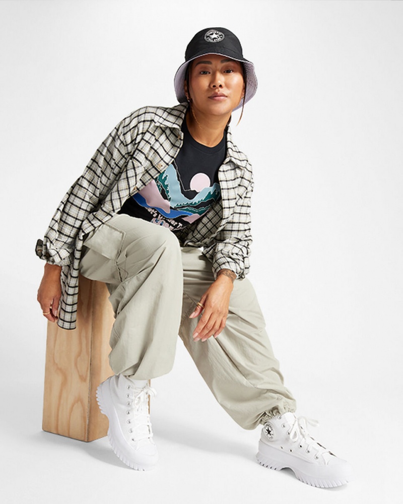 Converse Outdoor Art T-Shirt Schwarz | 1748-ECIOJ