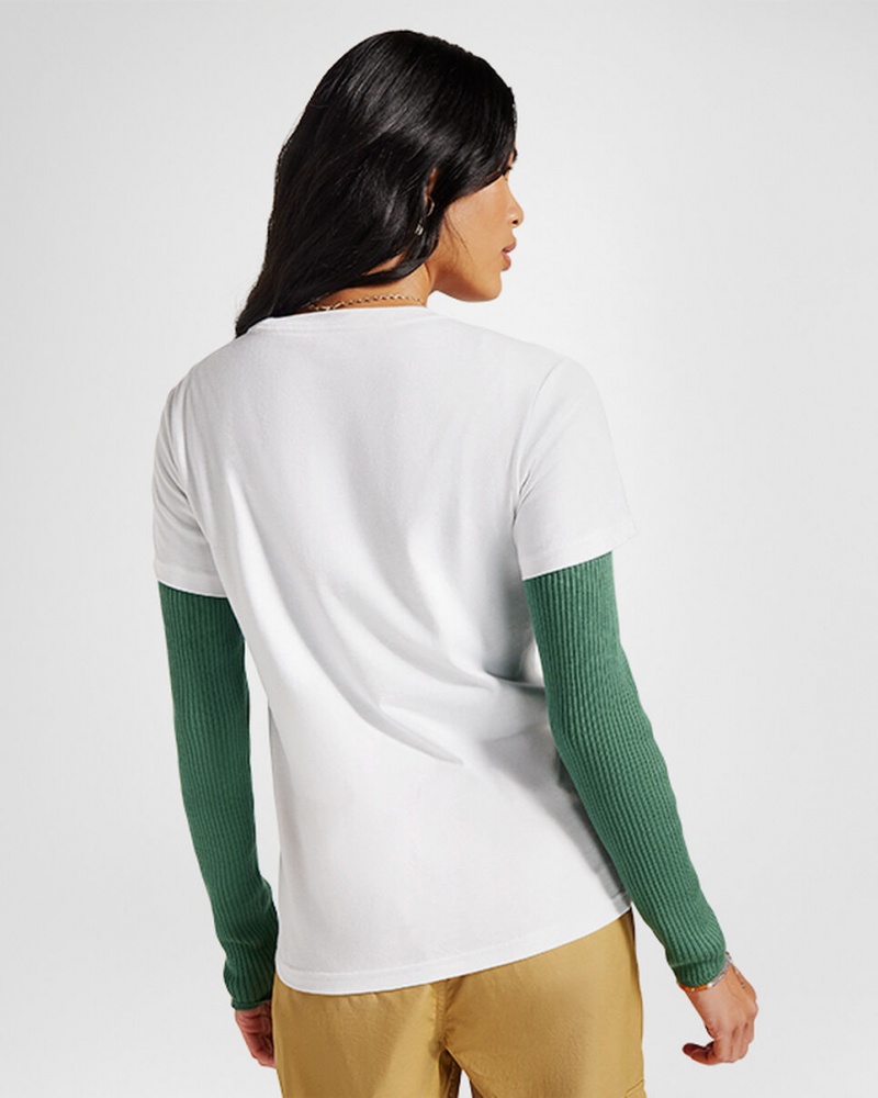 Converse Outdoor Art T-Shirt Weiß | 9362-KZWDE