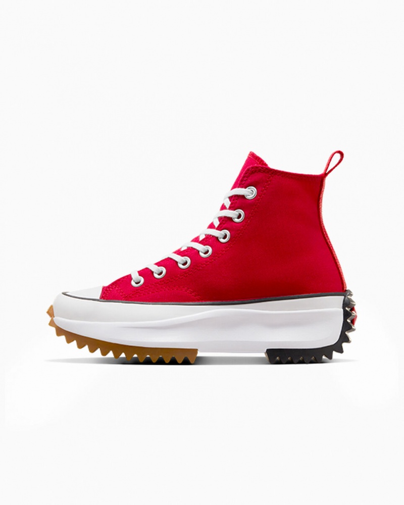 Converse Run Star Hike Plattform Rot Weiß Schwarz | 6489-TXUCI