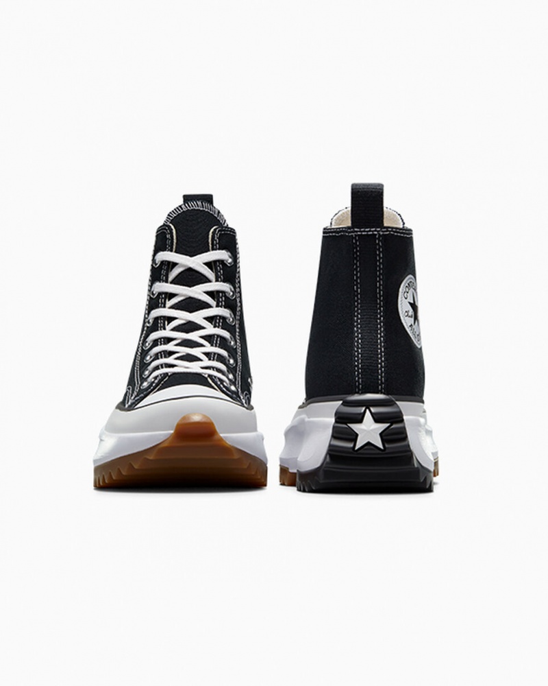 Converse Run Star Hike Plattform Schwarz Weiß | 1697-WFXNB